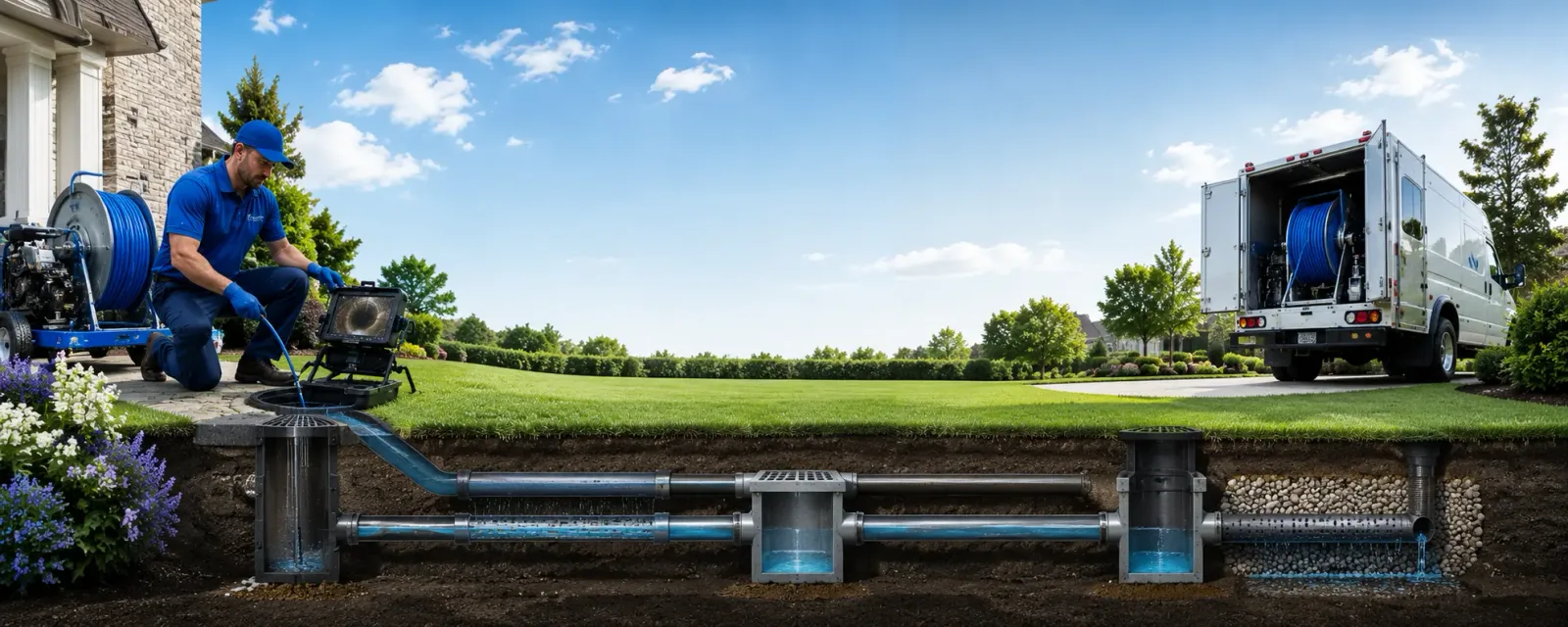 Outdoor drain cleaning information for Basking Ridge, NJ